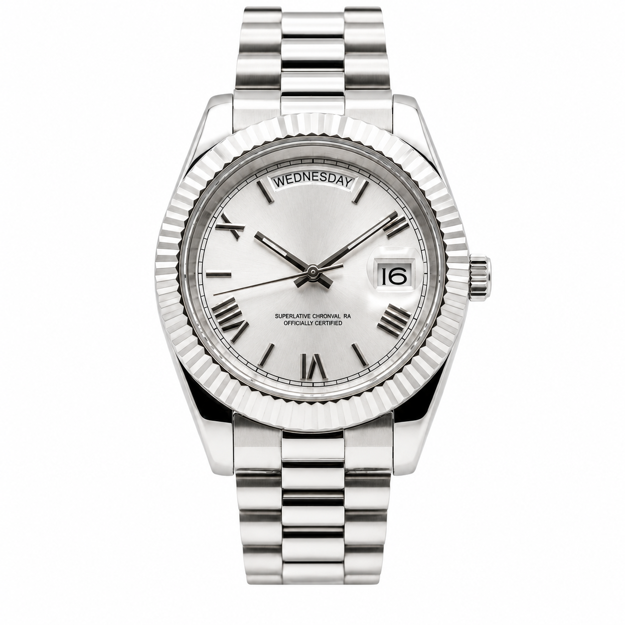 Day Date - Roman Silver