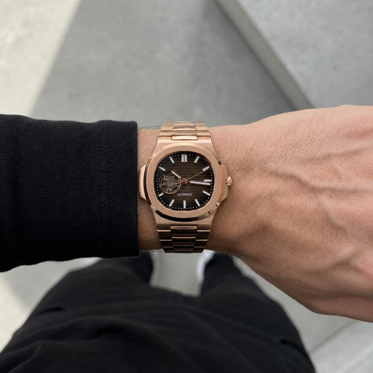 Nautilus - Rose Gold Open Heart