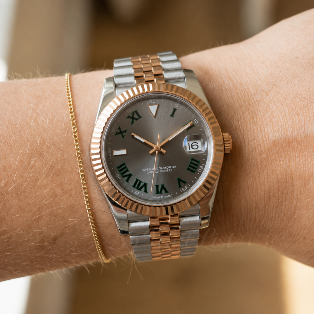 Date - Wimbledon Silver Rose Gold