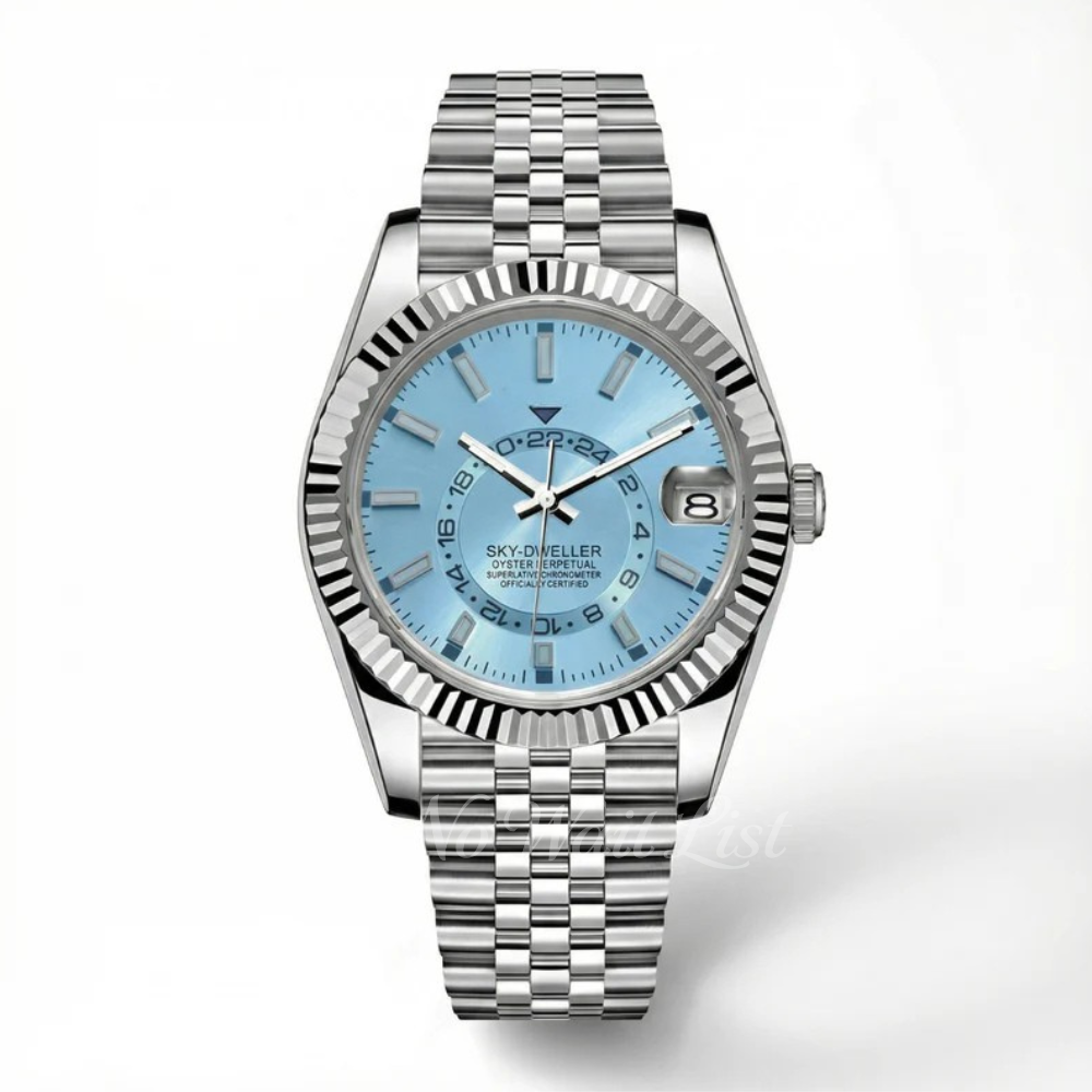 Date - Sky Dweller Ice Blue