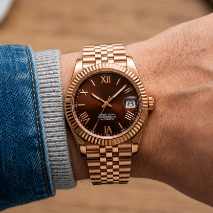 Date - Rose Gold Bordeaux