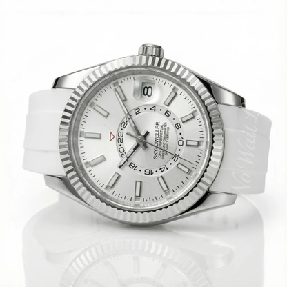 Date - Sky Dweller Rubber White