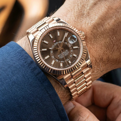 Date - Sky Dweller Rose Gold Chocolate