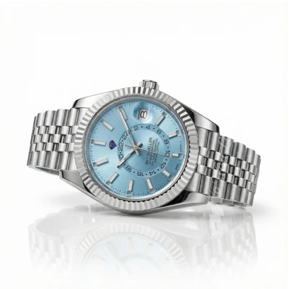 Date - Sky Dweller Ice Blue