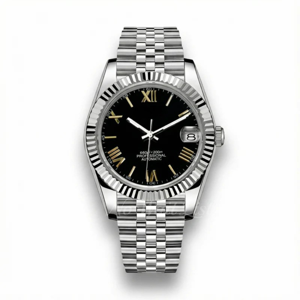 Date - Roman Gold Black
