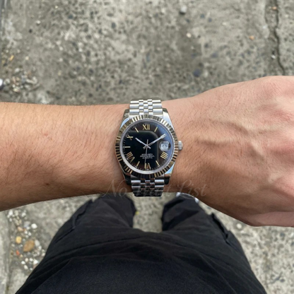 Date - Roman Gold Black