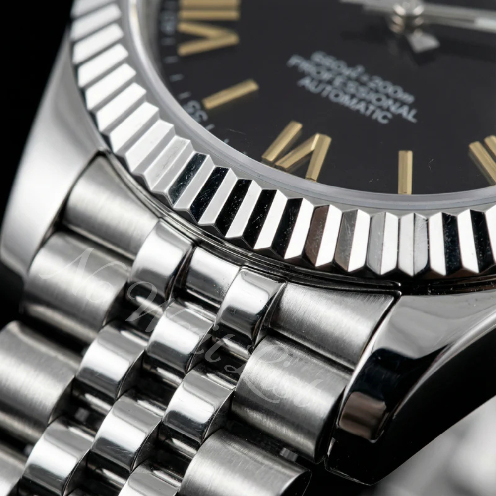 Date - Roman Gold Black
