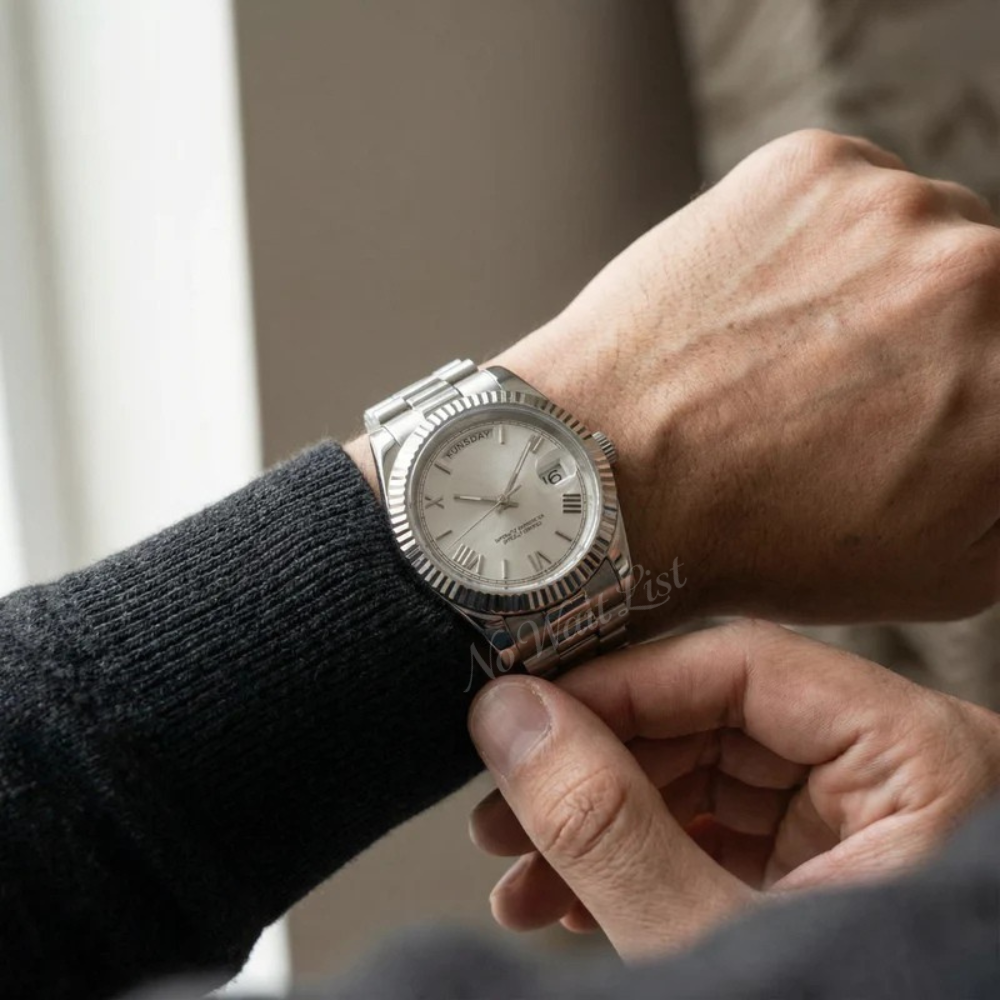 Day Date - Roman Silver