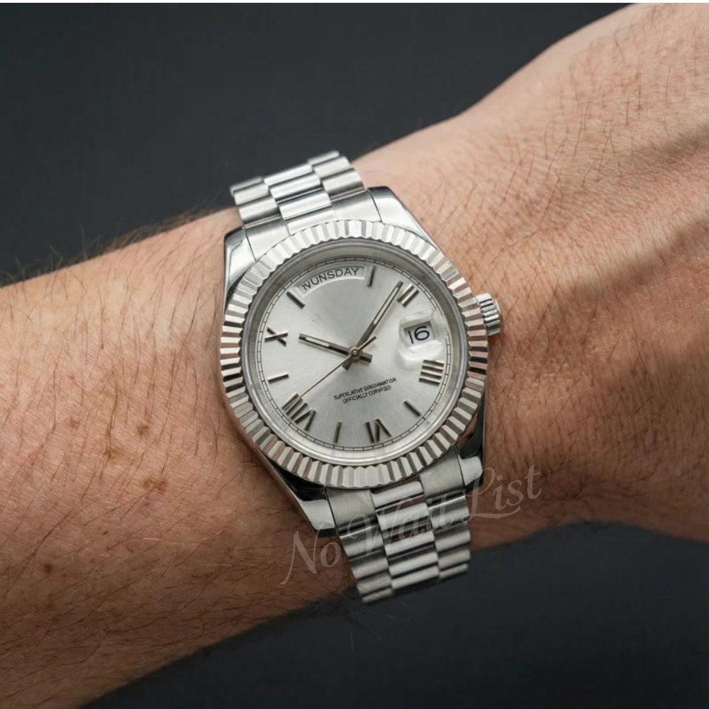 Day Date - Roman Silver